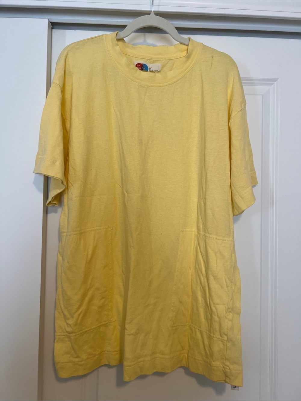 Women’s Yellow Mini Dress - Lightweight Crewneck